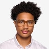 Linden Crystal Brown AcetateEyeglass Frames for Men from EyeBuyDirect