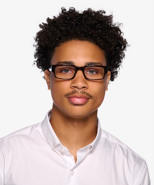 Bryn Crystal Brown AcetateEyeglass Frames for Men from EyeBuyDirect