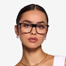 Motus Shiny Black AcetateEyeglass Frames for Women from EyeBuyDirect