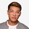 Motus Frosted Clear AcetateEyeglass Frames for Men from EyeBuyDirect