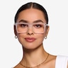 Motus Frosted Clear AcetateEyeglass Frames for Women from EyeBuyDirect