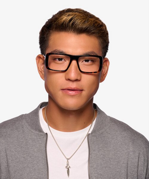Elapso Brown Tortoise AcetateEyeglass Frames for Men from EyeBuyDirect