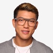Tempus Frosted Gray AcetateEyeglass Frames for Men from EyeBuyDirect