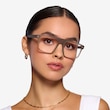 Tempus Frosted Gray AcetateEyeglass Frames for Women from EyeBuyDirect