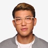 Chrono Matte Crystal Melon AcetateEyeglass Frames for Men from EyeBuyDirect