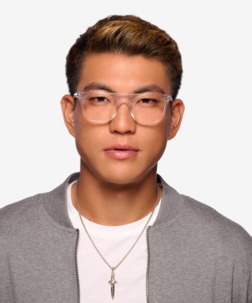 Mentis Clear AcetateEyeglass Frames for Men from EyeBuyDirect