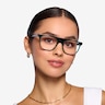 Mentis Crystal Blue AcetateEyeglass Frames for Women from EyeBuyDirect