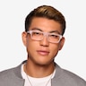 Mox Frosted Clear AcetateEyeglass Frames for Men from EyeBuyDirect