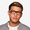 Mox Black AcetateEyeglass Frames for Men from EyeBuyDirect