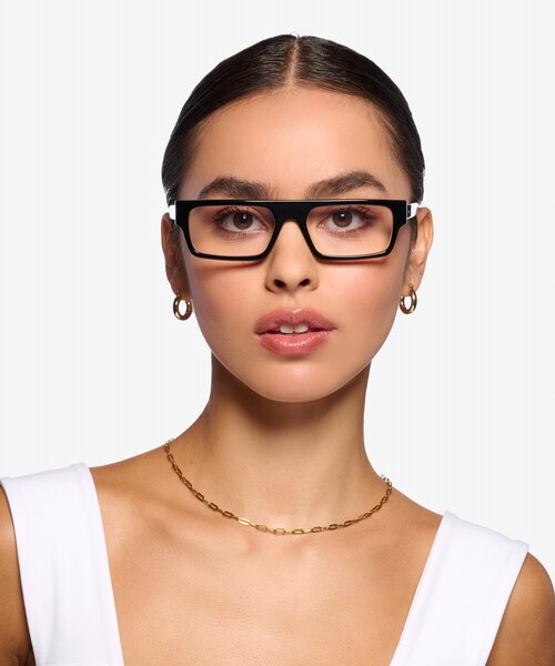 Mox Black AcetateEyeglass Frames for Women from EyeBuyDirect