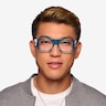 Vision Crystal Blue AcetateEyeglass Frames for Men from EyeBuyDirect