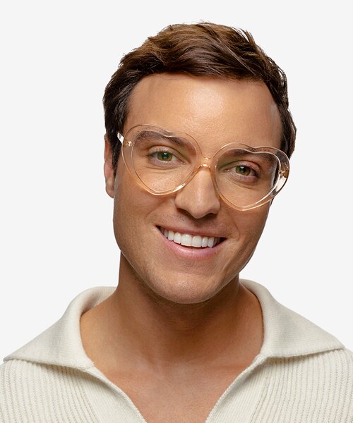 Suki Crystal Brown AcetateEyeglass Frames for Men from EyeBuyDirect