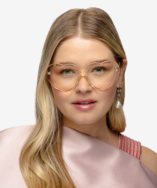 Suki Crystal Brown AcetateEyeglass Frames for Women from EyeBuyDirect