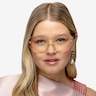 Suki Crystal Brown AcetateEyeglass Frames for Women from EyeBuyDirect