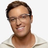 Esme Crystal Gray AcetateEyeglass Frames for Men from EyeBuyDirect