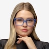 Mason Crystal Blue AcetateEyeglass Frames for Women from EyeBuyDirect