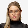 Kai Crystal Light Brown AcetateEyeglass Frames for Women from EyeBuyDirect