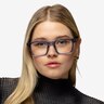 Beck Crystal Blue AcetateEyeglass Frames for Women from EyeBuyDirect