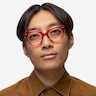 Briar Crystal Red AcetateEyeglass Frames for Men from EyeBuyDirect