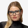 Remy Crystal Blue AcetateEyeglass Frames for Women from EyeBuyDirect