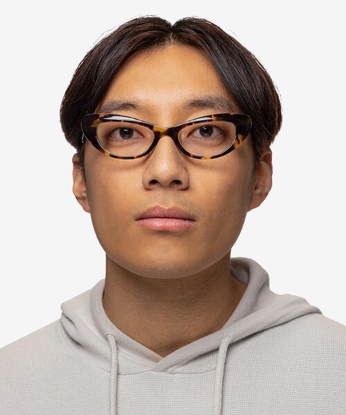 Leena Spotty Tortoise AcetateEyeglass Frames for Men from EyeBuyDirect