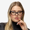 Leena Black AcetateEyeglass Frames for Women from EyeBuyDirect