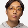 Layla Crystal Yellow AcetateEyeglass Frames for Men from EyeBuyDirect