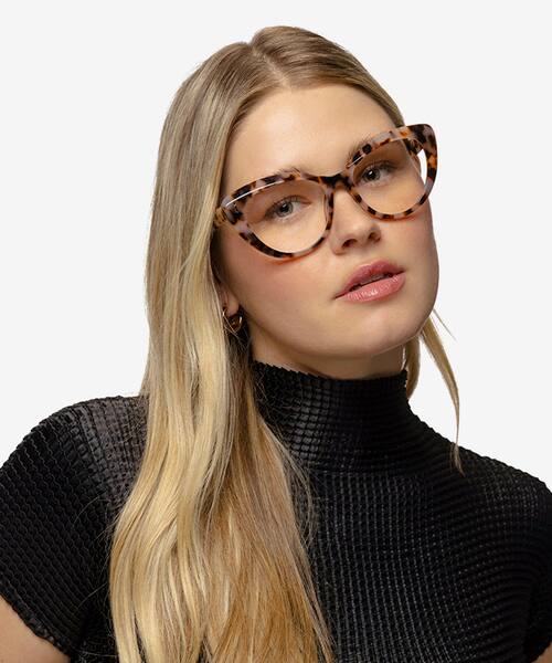 Ivory Tortoise Kitty -  Acetate Eyeglasses