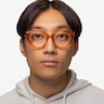 Kitty Crystal Orange AcetateEyeglass Frames for Men from EyeBuyDirect