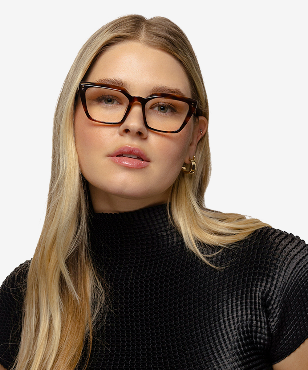 Caitlin Square Tortoise Full Rim Eyeglasses Eyebuydirect