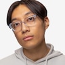 Caitlin Crystal Light Blue AcetateEyeglass Frames for Men from EyeBuyDirect