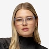 Caitlin Crystal Light Blue AcetateEyeglass Frames for Women from EyeBuyDirect