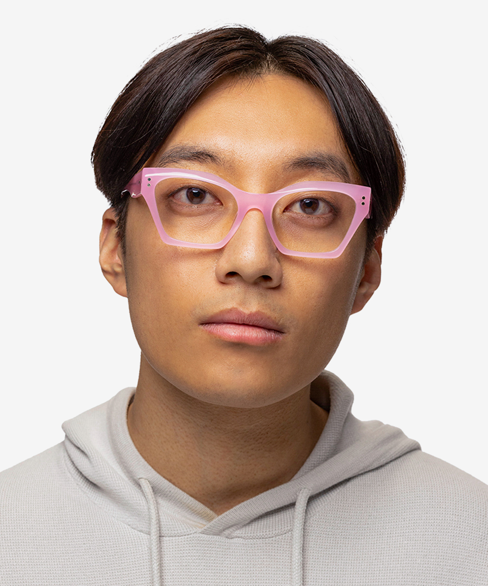 Elisa Cat Eye Pink Full Rim Eyeglasses | Eyebuydirect Canada