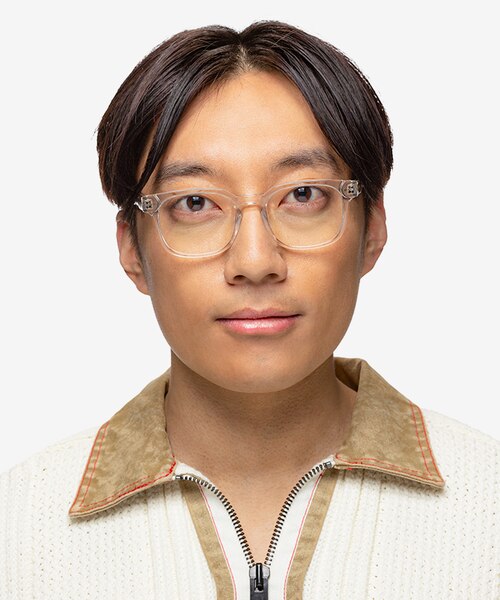 Dreams Crystal Brown AcetateEyeglass Frames for Men from EyeBuyDirect