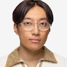 Meditate Crystal Clear AcetateEyeglass Frames for Men from EyeBuyDirect