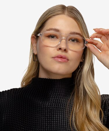Crystal Clear Meditate -  Acetate Eyeglasses