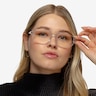 Meditate Crystal Clear AcetateEyeglass Frames for Women from EyeBuyDirect