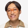 Meditate Crystal Orange AcetateEyeglass Frames for Men from EyeBuyDirect