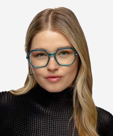 Green Blue Attract -  Acetate Eyeglasses