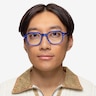 Kismet Crystal Blue AcetateEyeglass Frames for Men from EyeBuyDirect
