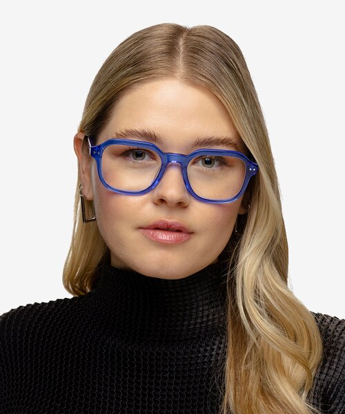 Kismet Crystal Blue AcetateEyeglass Frames for Women from EyeBuyDirect