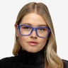 Kismet Crystal Blue AcetateEyeglass Frames for Women from EyeBuyDirect