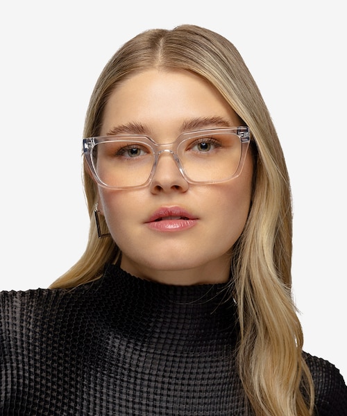 Wisdom Clear AcetateEyeglass Frames for Women from EyeBuyDirect