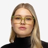 Wisdom Crystal Green AcetateEyeglass Frames for Women from EyeBuyDirect
