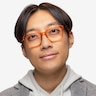 Ambition Crystal Orange AcetateEyeglass Frames for Men from EyeBuyDirect