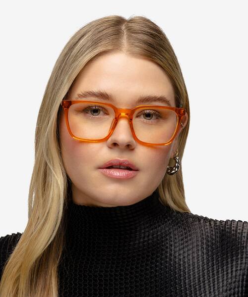 Crystal Orange Ambition -  Acetate Eyeglasses