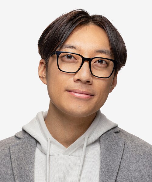 Ambition Black AcetateEyeglass Frames for Men from EyeBuyDirect