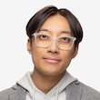 Accelerate Matte Clear PlasticEyeglass Frames for Men from EyeBuyDirect
