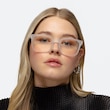 Accelerate Matte Clear PlasticEyeglass Frames for Women from EyeBuyDirect