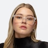 Accelerate Matte Clear PlasticEyeglass Frames for Women from EyeBuyDirect